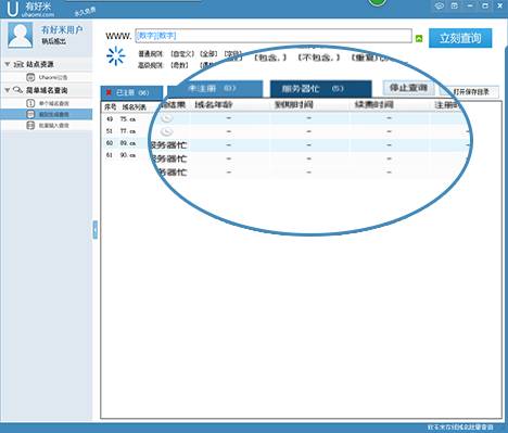 重新查询,域名信息一个不漏